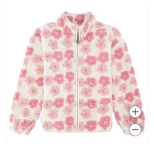 Lucky Brand Pink and Cream Floral Sweater